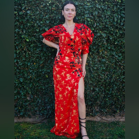Dresses & Skirts - Evening Gown Red and Gold